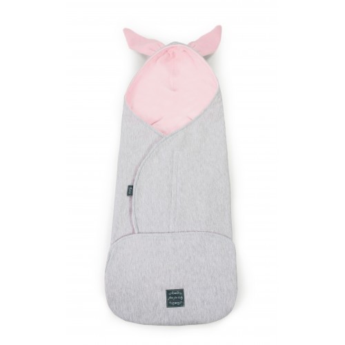 Prechodný multifunkčný bavlnený fusak Bunny Floo For Baby Pink