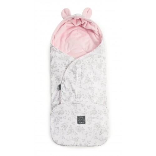 Multifunkčný spací vak Teddy Bear Floo For Baby Flowers Pink