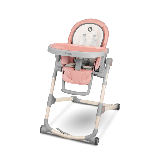 Detská stolička na kŕmenie CORA PINK – 3v1