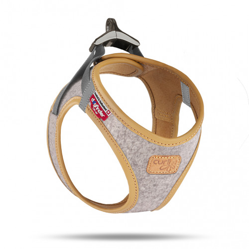 CURLI Postroj pre psov Alpine Light Gray S, 4-7 kg