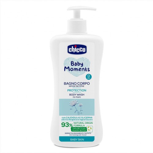 CHICCO Šampón na telo s dávkovačom Baby Moments Protection 93% prírodných zložiek 750 ml CHICCO Šampón na telo s dávkovačom Baby Moments Protection 93% prírodných zložiek 750 ml