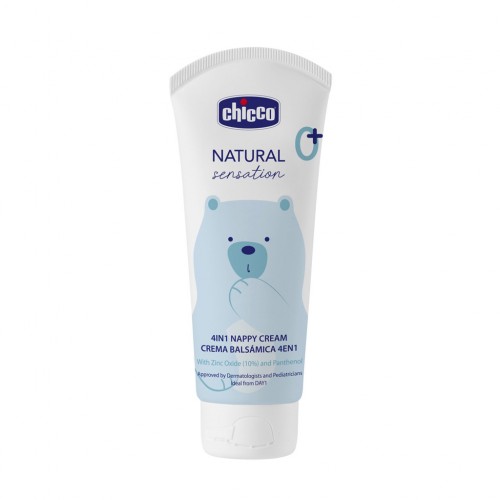 CHICCO Krém na detský zadoček Natural Sensation so zinkom a pantenolom 100ml, 0m+ CHICCO Krém na detský zadoček Natural Sensation so zinkom a pantenolom 100ml, 0m+