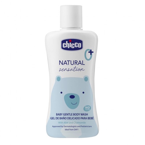 CHICCO Šampón telový Natural Sensation s aloe a kamilkou 200ml, 0m+