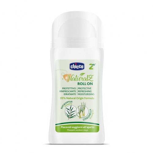 CHICCO Guľôčka proti komárom ochranná a osviežujúca 95% prírodných zložiek 60ml, 2m+ CHICCO Guľôčka proti komárom ochranná a osviežujúca 95% prírodných zložiek 60ml, 2m+