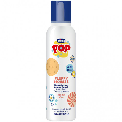 CHICCO Pena na vlasy a telo Pop Vanilla wrap 200ml