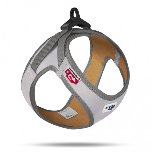 CURLI Postroj pre psov Glow Reflective Gray M, 6-9 kg