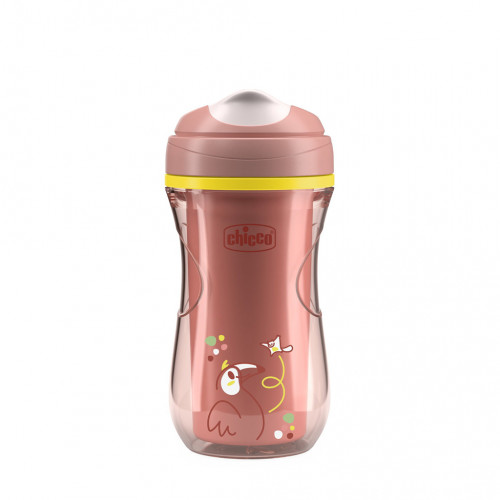 CHICCO Hrnček Active s tvrdým náustkom pink, 14m+ CHICCO Hrnček Active s tvrdým náustkom pink, 14m+