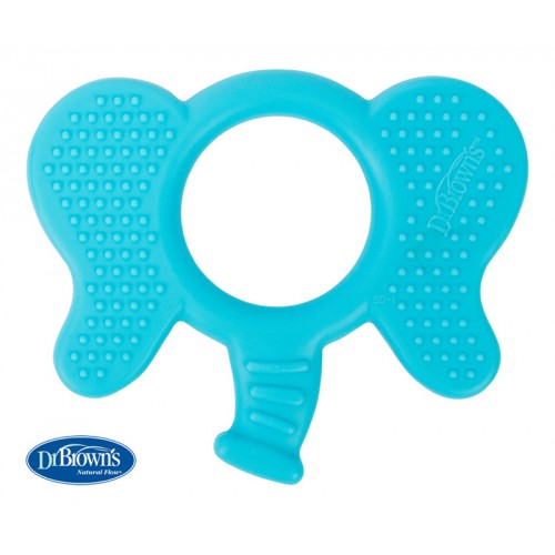 DR.BROWN'S Hryzadlo FlexeesFriends 3m+ modré