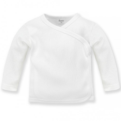 PINOKIO Košieľka vrúbkovaná zavinovacia Lovely Day uni biela veľ. 68