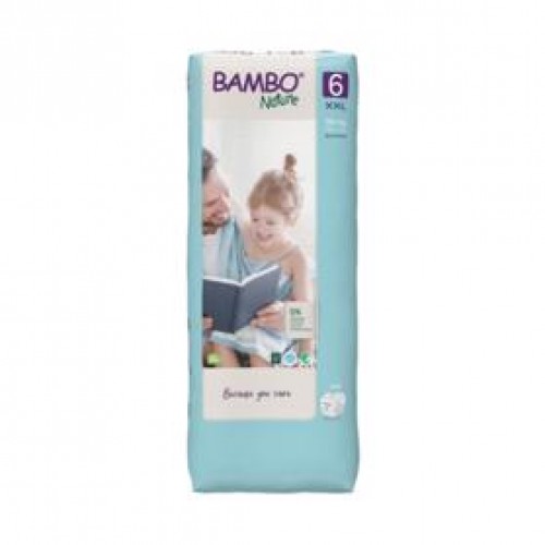 BAMBO Nature Jednorázové plienky 6 Tall, 40 ks, pre 16+ kg