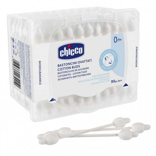 CHICCO Tyčinky vatové anatomické 90 ks CHICCO Tyčinky vatové anatomické 90 ks
