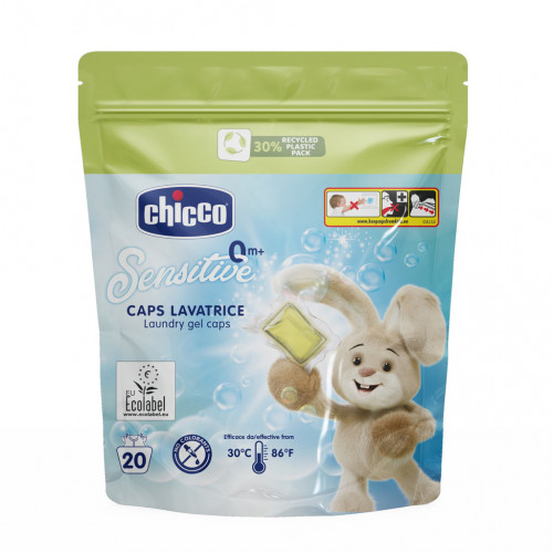 CHICCO Kapsule pracie gélové Sensitive 20ks, 0m+ CHICCO Kapsule pracie gélové Sensitive 20ks, 0m+