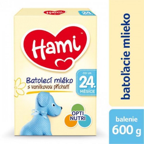 HAMI Mlieko dojčenské 24+ s príchuťou vanilky 600g