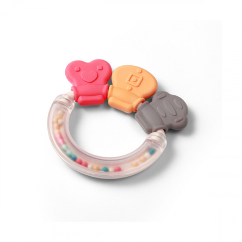 BABYONO Hrkálka s hryzačkou 3m+ Shapes BABYONO Hrkálka s hryzačkou 3m+ Shapes