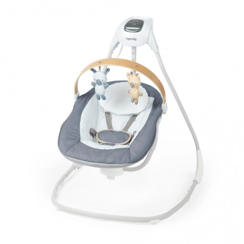 INGENUITY Hojdačka pohupujúca hudobná Chambray 0m+, do 9 kg INGENUITY Hojdačka pohupujúca hudobná Chambray 0m+, do 9 kg