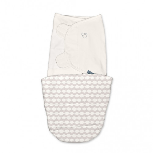 INGENUITY Zavinovačka bavlnená ulitka celoročná SwaddleMe™ Dream Wave 0m+