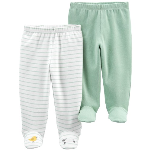 CARTER'S Polodupačky Whitemint neutrál LBB 2ks PRE, veľ. 46