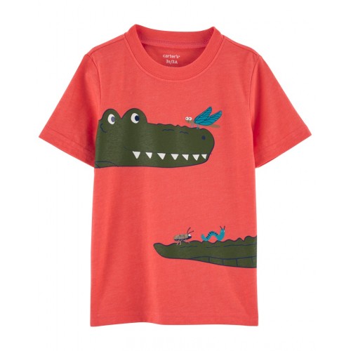 CARTER'S Tričko krátky rukáv Red Alligator chlapec 6m
