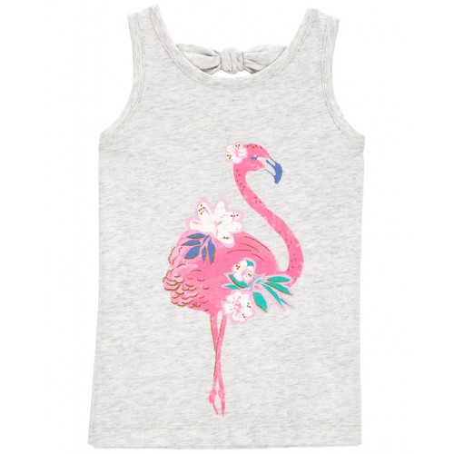CARTER'S Tričko na ramienka Pink Flamingo dievča 18m