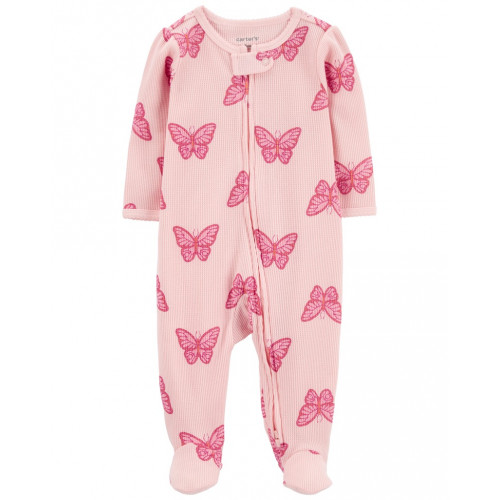 CARTER'S Overal na zips Sleep&Play Pink Butterfly dievča 3m/ veľ. 62