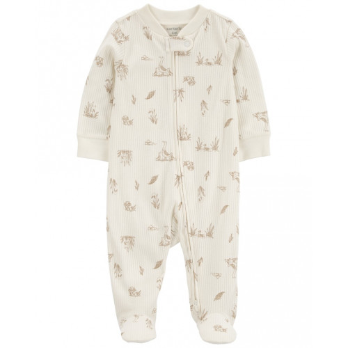 CARTER'S Overal na zips Sleep&Play Ivory Goose neutrál 9m/ veľ. 74