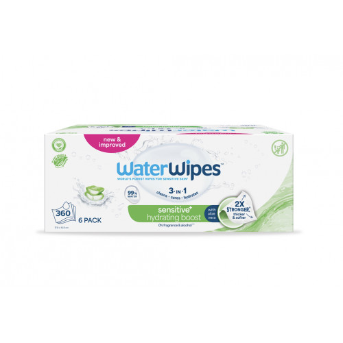 6x WATERWIPES Obrúsky vlhčené Hydrating clean bez obsahu plastov 60 ks ( 360 ks ) 6x WATERWIPES Obrúsky vlhčené Hydrating clean bez obsahu plastov 60 ks ( 360 ks )