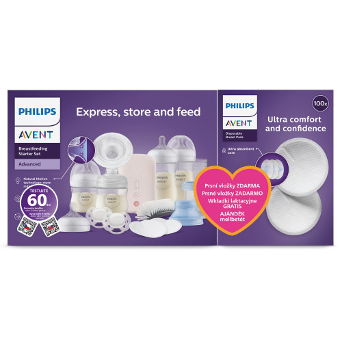 Philips AVENT Odsávačka materského mlieka elektrická sada SCD340/31+Darček Philips AVENT Odsávačka materského mlieka elektrická sada SCD340/31+Darček