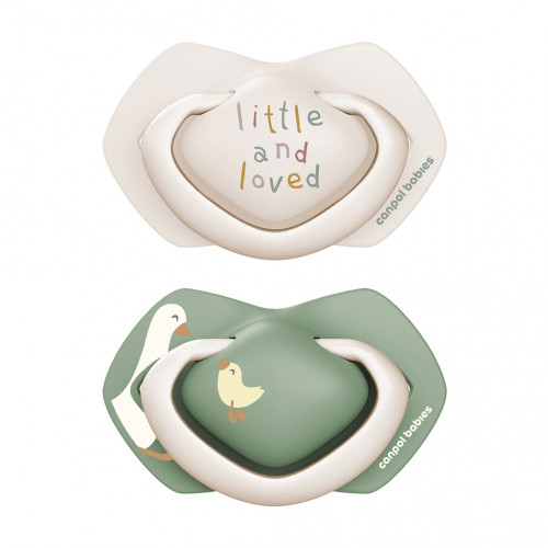 CANPOL BABIES Cumlík silikónový symetrický Light touch Goose 6-18m, 2ks CANPOL BABIES Cumlík silikónový symetrický Light touch Goose 6-18m, 2ks