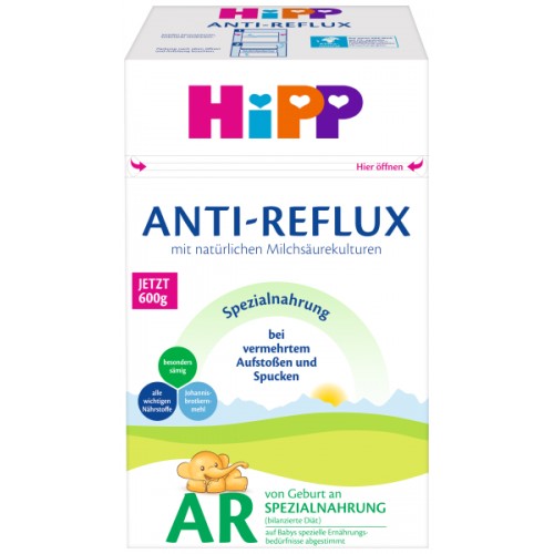 HiPP Anti-Reflux Špeciálna dojčenská výživa od narodenia, 600 g