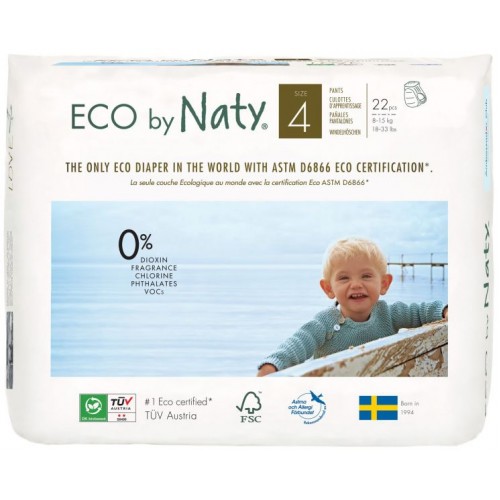 Nohavičky plienkové jednorázové 4 Pants 8-15kg 22ks Naty Nature Babycare