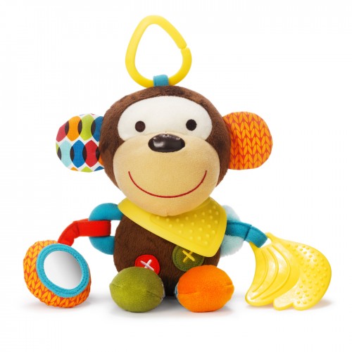 Hračka na C- krúžku aktívna Bandana Buddies - Opička 0m+