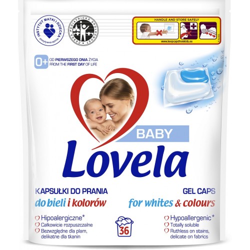 LOVELA Baby kapsuly gélové na pranie 36 ks