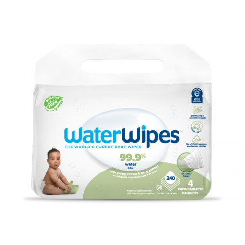 4x WATERWIPES Obrúsky vlhčené bez obsahu plastov Soapberry 60 ks (240 ks) 4x WATERWIPES Obrúsky vlhčené bez obsahu plastov Soapberry 60 ks (240 ks)