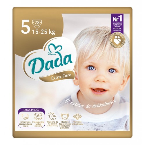 DADA Extra Care Plienky jednorazové 5 Junior (15-25 kg) 28 ks