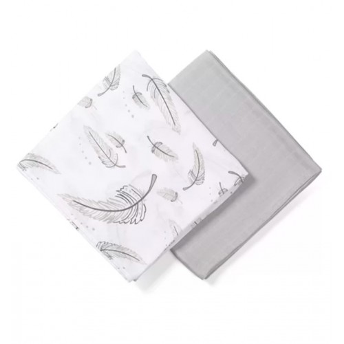 BABYONO Plienky mušelínové Bamboo 2 ks Feathers BABYONO Plienky mušelínové Bamboo 2 ks Feathers