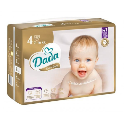 DADA Plienky jednorazové Extra Care 4 Maxi (7-16 kg) 33 ks