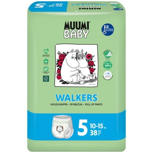 Nohavičky plienkové jednorázové 5 Maxi+ 10-15kg 38ks Baby Muumi