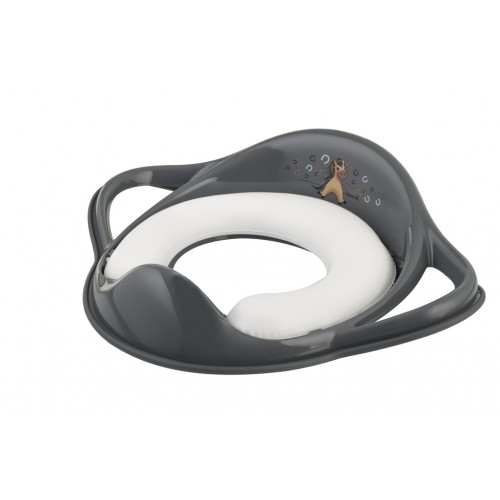 MALTEX Redukcia na WC s úchytmi mäkká Koník Minimal - steel grey MALTEX Redukcia na WC s úchytmi mäkká Koník Minimal - steel grey