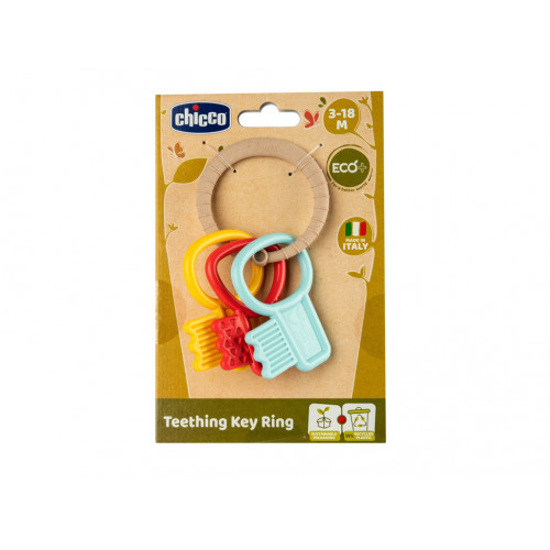 CHICCO Hryzačka Kľúče Eco+ 3m+ CHICCO Hryzačka Kľúče Eco+ 3m+