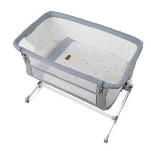 JANÉ 2 V 1 Postieľka detská Baby Side II Lazuli Blue