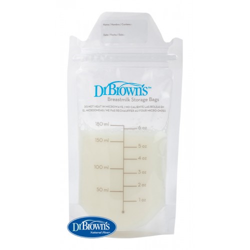 DR.BROWN'S Vrecká na uskladnenie materského mlieka 180 ml 25ks