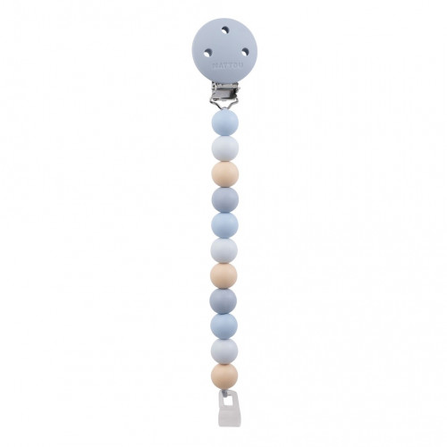 NATTOU Klip na cumlík silikónový multicolors blue bez BPA NATTOU Klip na cumlík silikónový multicolors blue bez BPA