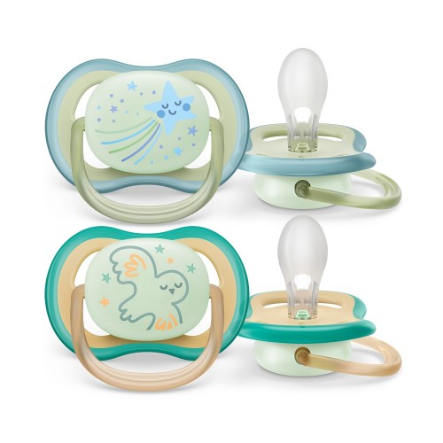 Philips AVENT Cumlík Ultra air nočný 0-6m chlapec 2ks Philips AVENT Cumlík Ultra air nočný 0-6m chlapec 2ks