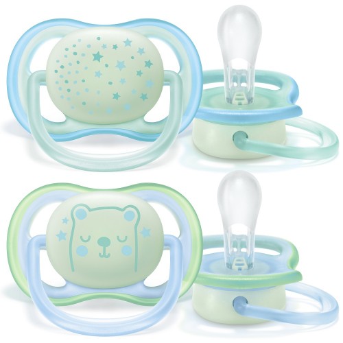 Avent cumlík ultra air nočný 0-6m chlapec 2 ks