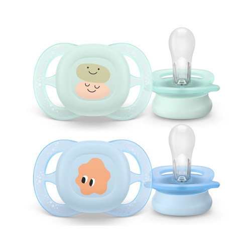 Philips AVENT Cumlík Ultrastart obrázok 0-2m chlapec 2 ks Philips AVENT Cumlík Ultrastart obrázok 0-2m chlapec 2 ks