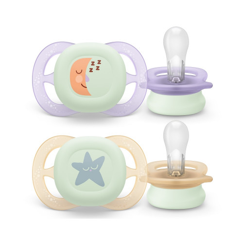 Philips AVENT Cumlík Ultrastart nočný 0-2m dievča 2 ks Philips AVENT Cumlík Ultrastart nočný 0-2m dievča 2 ks