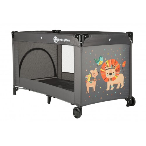 Postieľka cestovná Koot Lion Grey Petite&Mars