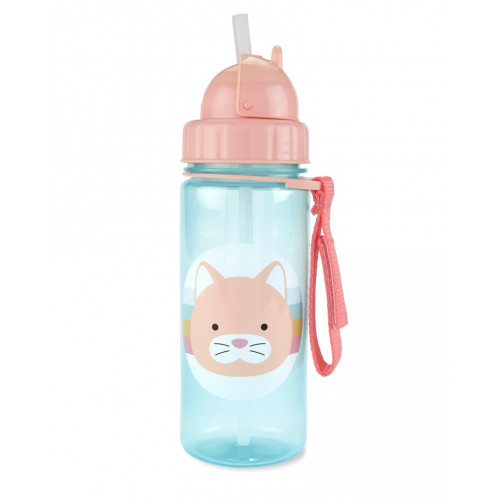 SKIP HOP Zoo Hrnček so slamkou PP bez PVC a BPA Mačka 12m+ SKIP HOP Zoo Hrnček so slamkou PP bez PVC a BPA Mačka 12m+