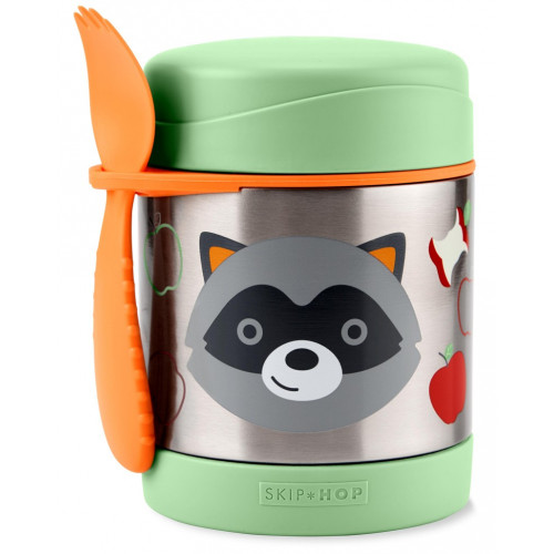 SKIP HOP Zoo Termoska na jedlo s lyžičko/vidličkou Mýval 325 ml, 3r+ SKIP HOP Zoo Termoska na jedlo s lyžičko/vidličkou Mýval 325 ml, 3r+