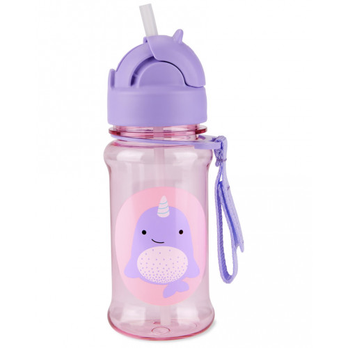SKIP HOP Zoo tritan Fľaša so slamkou 355ml Narval 12m+ SKIP HOP Zoo tritan Fľaša so slamkou 355ml Narval 12m+